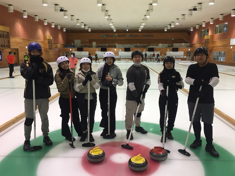 北海道ASK GATE日本語學校 札幌本校--第一次的「冰壺」體驗
